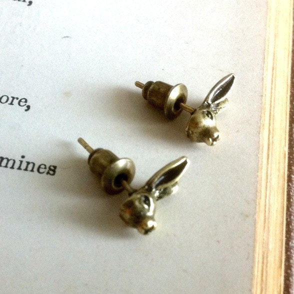 Tiny Bunny Rabbit Earrings