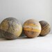 antique croquet ball collection / yellow