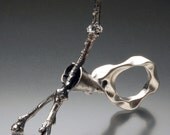 Bud It's Not Sterling Silver Cast and Fabricated Ring