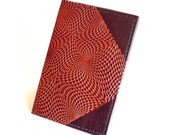 Leather Passport Holder with Kaleidoscope Design - U.S. Canada European Australia etc. - Immediate Shipping
