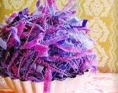 Violet and Peony Flag Ribbon bunting Garland / Trim - luxe novelty party wedding embellishment holiday craft decor supply - 5 yards