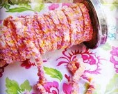 Mango Bon Bon confetti chenille velvet ribbon luxe vintage style trim fabulous embellishment and wrap supply - 5 yards