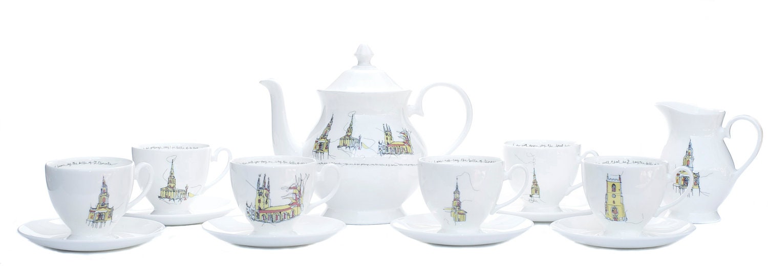 Oranges & Lemons tea cup