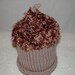 Acorn Hat Roll Brim Beanie Handknit Infant Toddler Autumn Photo Prop