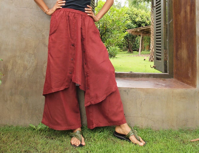 Hibiscus...Autumn pants All colors mixed silk (one size fits S-L)