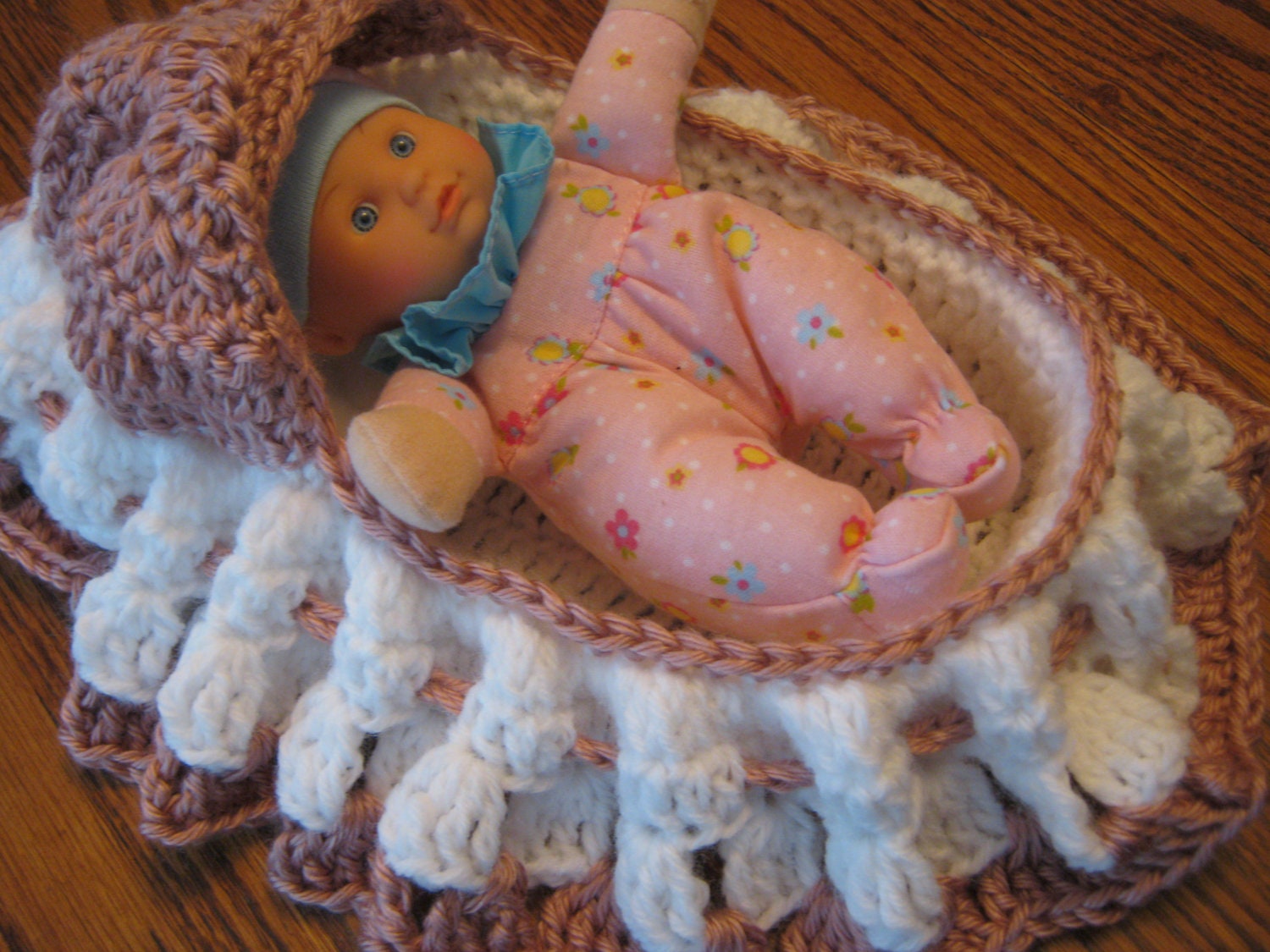 Cradle Purse, Church Purse with Doll - Custom colors