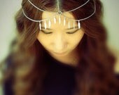 Selene Chains HeadPiece - Silver Plated American Brass Feather Charms - Domestic Free Shipping