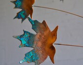 Copper Mobile Art - Handmade Maple Leaf Mobile
