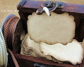 40 Rustic Wedding Favor Tags - Wedding Place Cards - Parchment Paper Cardstock -  2.25" x 1.5 Made to Order