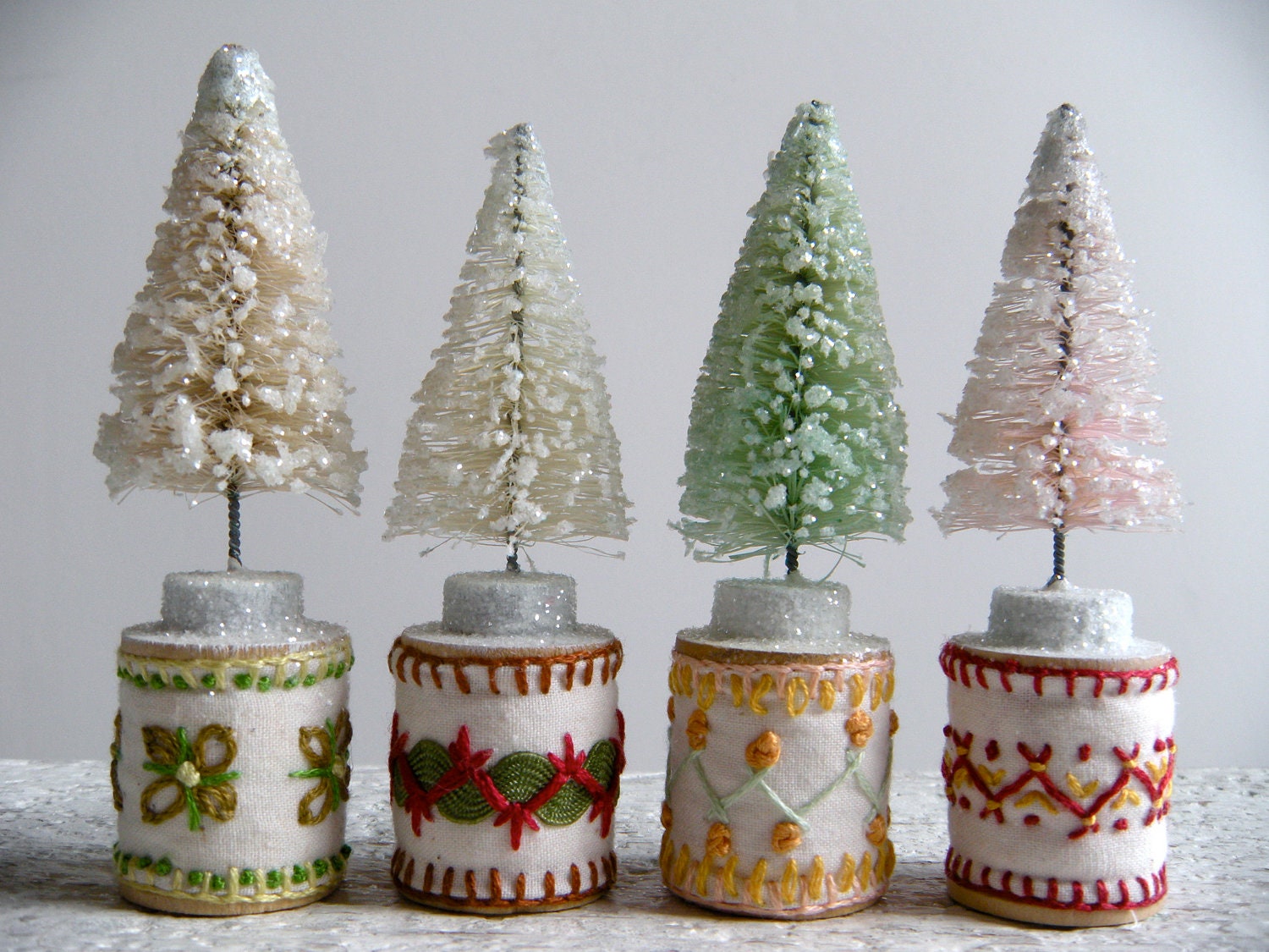 bottlebrush tree - vintage modern christmas kitsch