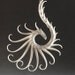 Heliplume Large Earrings with Soft White Spikes