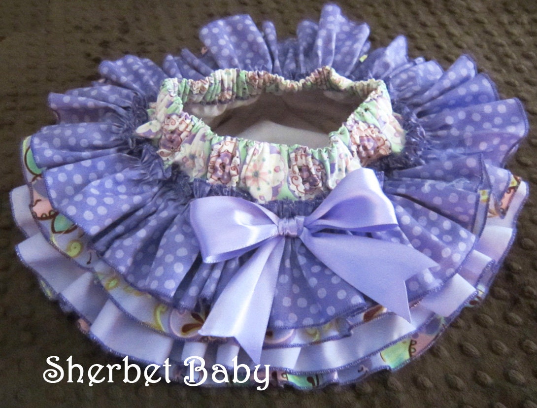 4 Ruffle Purple Lavender Pink Mint All Around Sassy Pants Ruffle Diaper Cover Bloomer