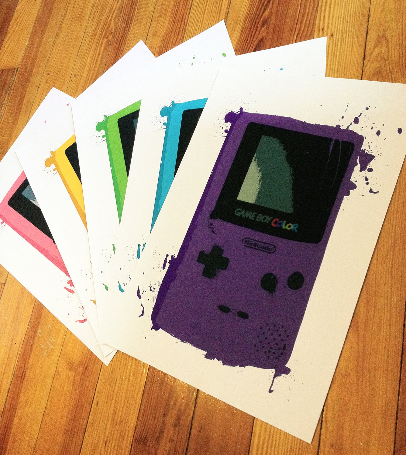 Monster Gameboy Color Prints - choose your favorite flavor