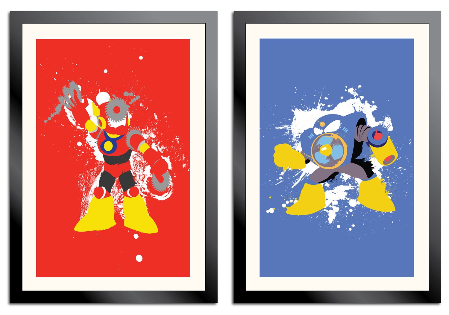 Robot Masters of Mega Man 2 COMPLETE SET - 8 Posters