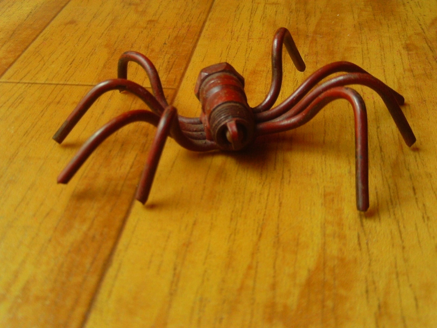 Vintage Industrial Soldered Spider Art Sculpture