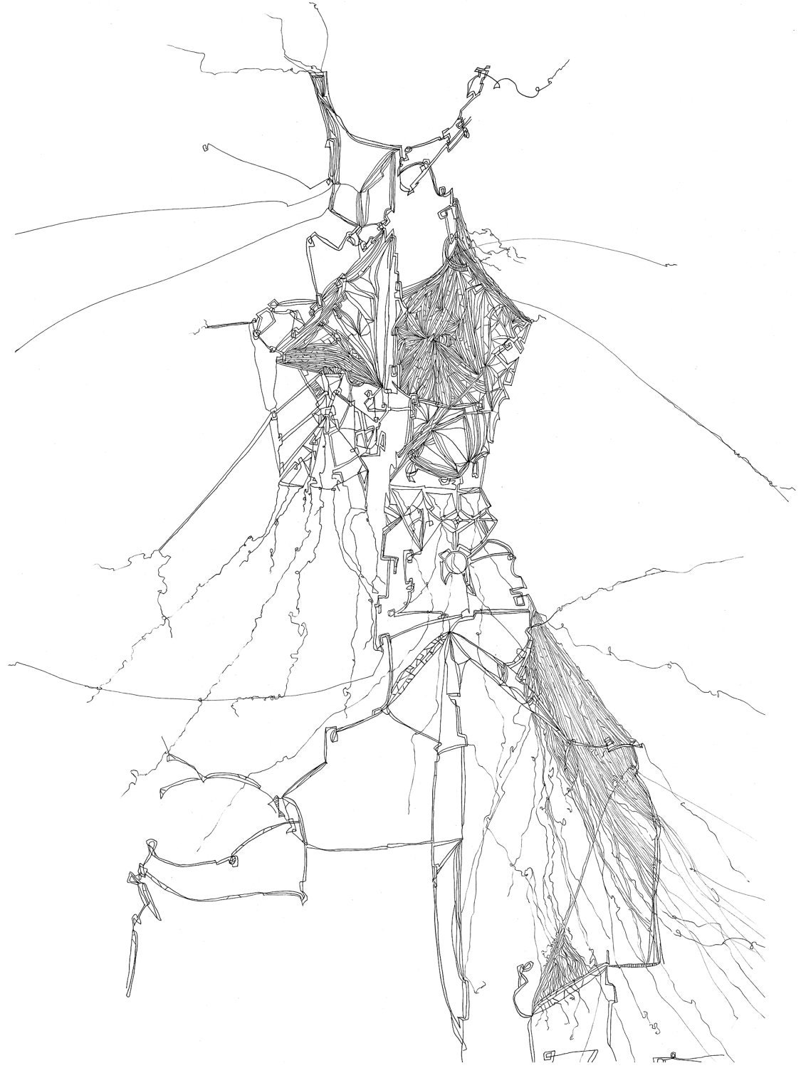 24 x 32 Limited Edition Illustration....... Deconstructed Dress