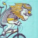 Giraffe, Lion, Safari, Bicycle, Animals, Deep V-Neck, Love, Adventure, Womens S-2XL