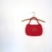 Vintage 1960s Bag / Red Raffia Purse / 60s Handbag / Garay