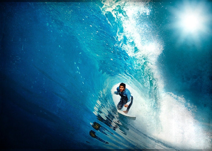 surfer barrel