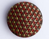 Native embroidered Brooch (Brown, green, burgundy)