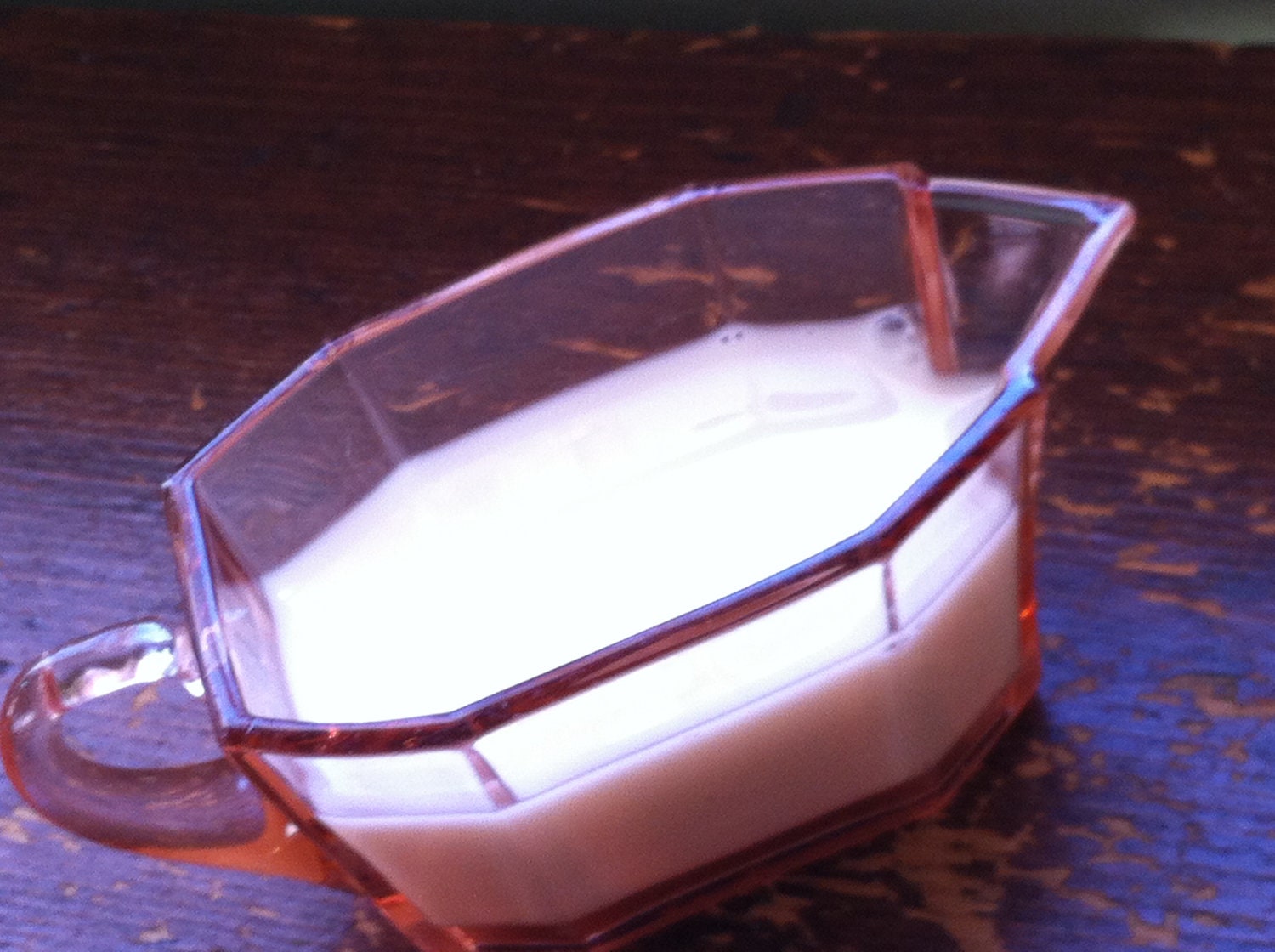 Lovely Depression Glass Creamer Pink Hazel Atlas