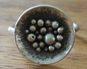 Sterling Silver Cluster Ring size 7