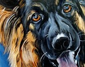 CUSTOM dog painting pet portrait dog art from your photo 8x10"
