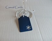 Blue Snowflake Holiday Gift Tags 6