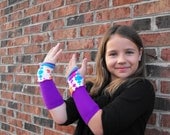 Youth fingerless glove arm warmers, cuffs,  urban youth, hip hop, dance accessories, fall winter fashion,