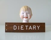 Vintage Dietary Sign