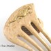 RESERVED Only Hair Fork Golden Salamander Comb Birdseye Maple Lilli Nefertari 4 Tine Hairfork Grahtoestudio Handmade