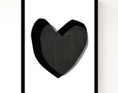 Layered Hearts A3 Print