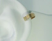 POST Cartilage Clip Pierced Earring Mini Ear Cuff 14K Gold Filled  Triple Dome MCTDGFP
