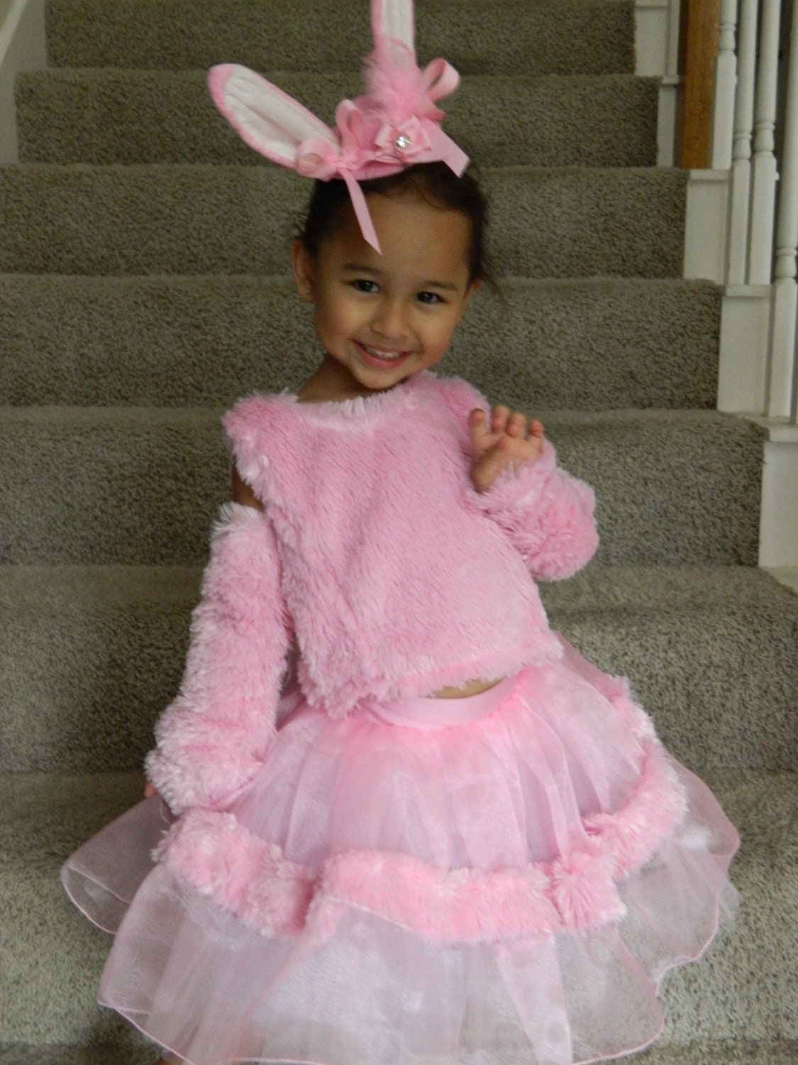 Pink Bunny Costume/Dress for Little Girl  Available size 4/5