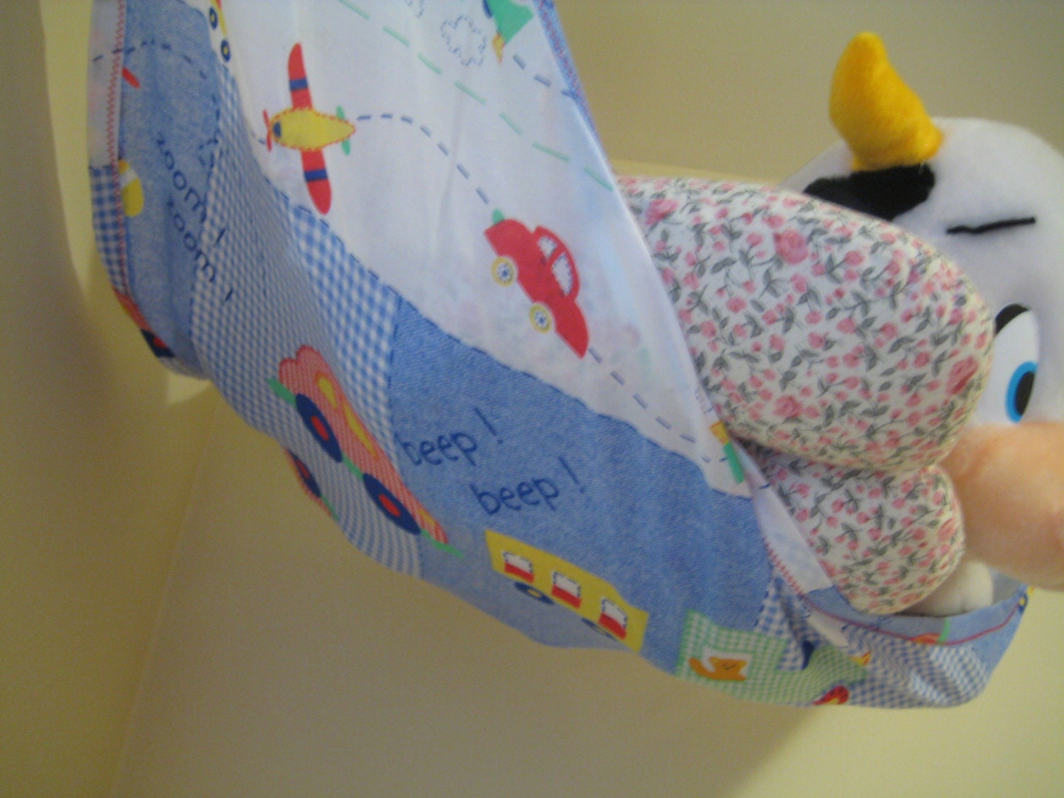 Planes, Trains and Automobiles Teddy Bed - Toy Hammock - Size Medium