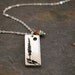 Gemstone and Tree Pendant