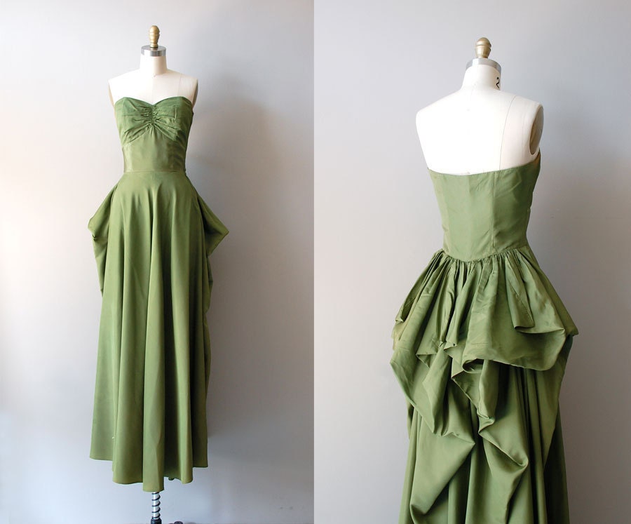 vintage 40s dress / Fred Perlberg 1940s dress / Cloverclub dress