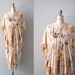 S A L E ...1970s caftan / floral caftan 70s dress / Gilt and Light dress