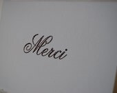 Merci (thank you) card set