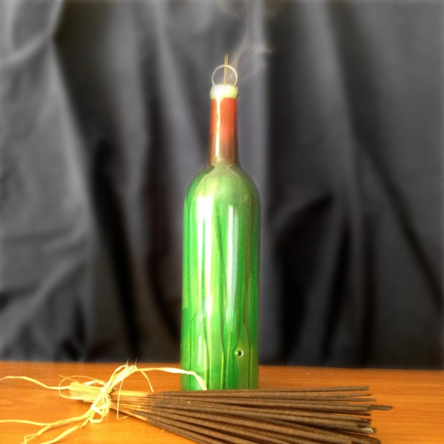 Incense Smoking Bottle and 50 Incense Sticks