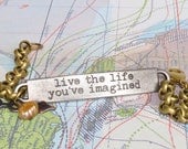 Inspirational Bracelet "Live The Life You Imagined"