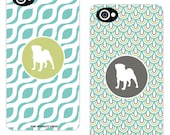 Samsung Galaxy 4 Dog Silhouette Custom Phone Case in Peacock Patterns