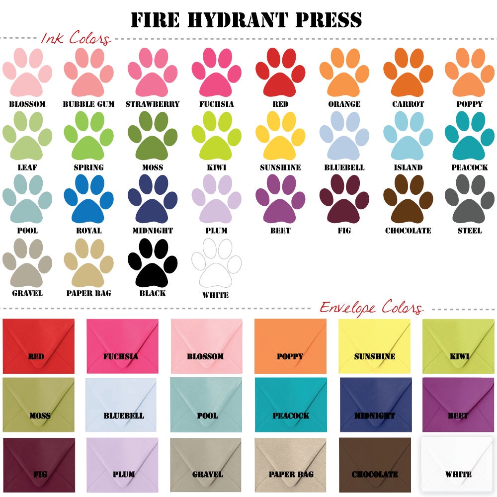 Dog Silhouette Note Cards Personalized You Design Set of 20