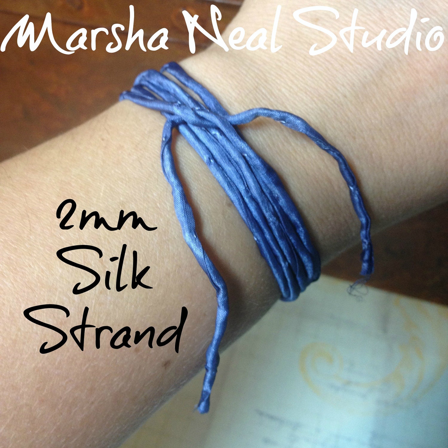 Three Handmade Silk Ribbon Knot Bundles Hand Painted You Pick The Color Palette of Three Silk Knot Bundle for Thirty 2mm Silk Ribbons