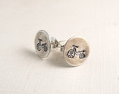 Bicycle Earrings, Bicycle Jewelry, Biker Earrings