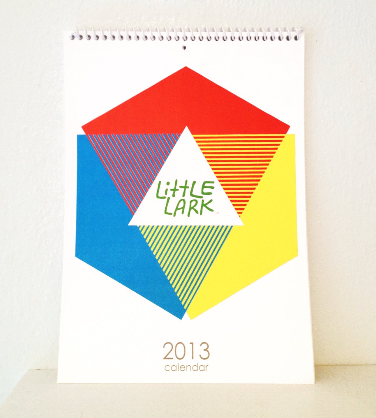 Little Lark 2013 wall desk Calendar, digitally printed, full color, original designs, perfect holiday gift for nature lover. - alittlelark