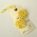 Flower Hair Clips, 2 yellow daisies for your hair