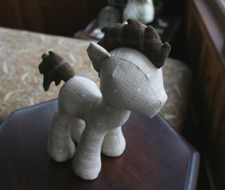 Digital Copy, Stallion Plush Sewing Pattern with Unicorn Horn, Pegasus and Bat Wings (Plushie, Pony, Stuffed Toy)