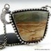 Landscape Jasper Sterling Necklace - Moon on the Horizon