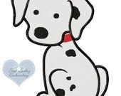 Dalmatian Puppy (Applique) embroidered patch , sew , no sew or iron on your choice
